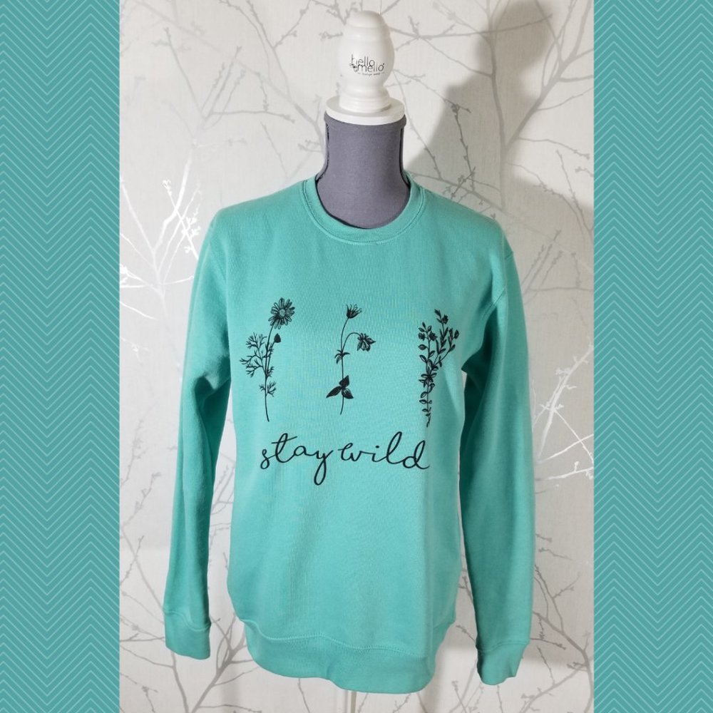 Pacific & Co Mint Green Graphic Print Sweatshirt